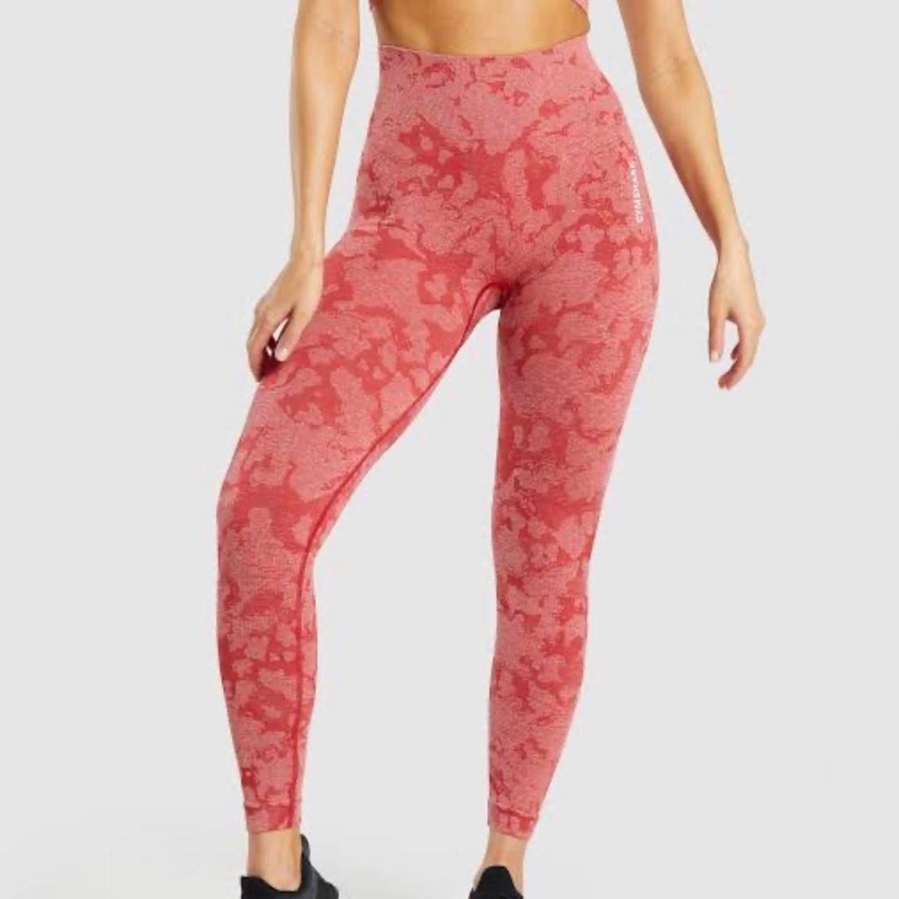 Gymshark Coral Patterned Leggings